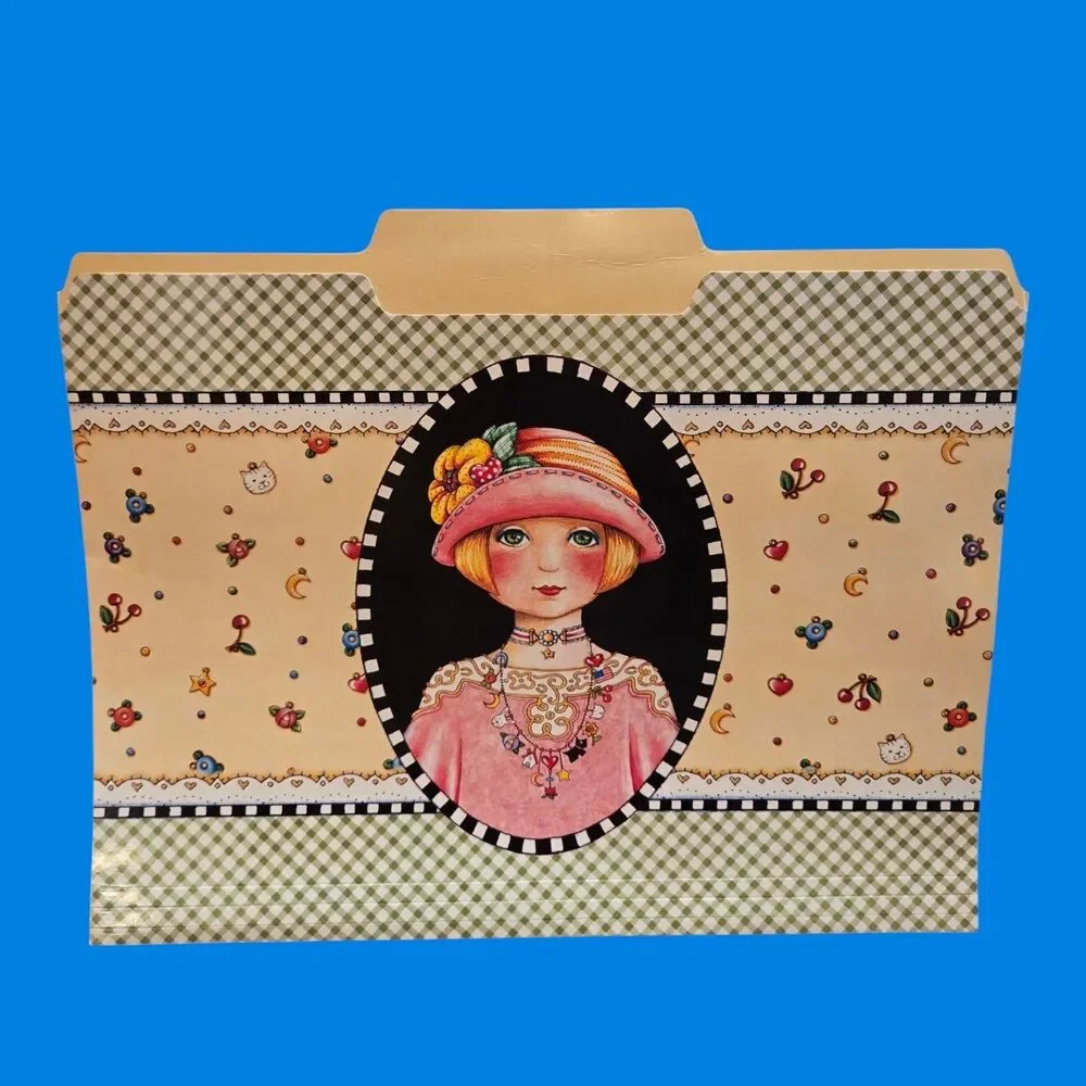 2004 Mary Engelbreit Charmed Life Y2K File Folders Vintage ME Princess Stickers
